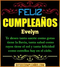 GIF Frases de Cumpleaños Evelyn